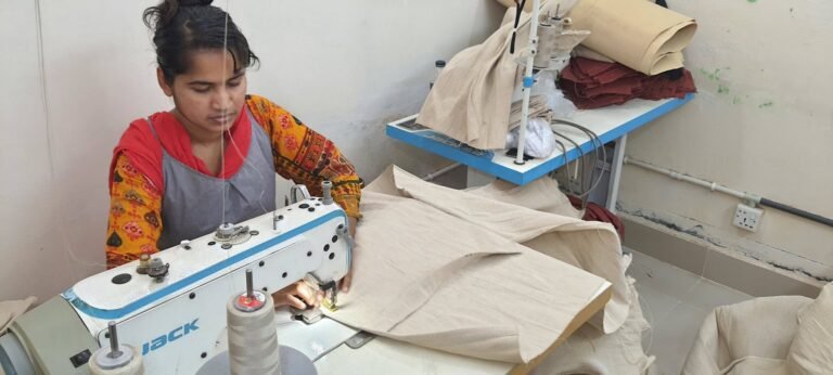 Jute Cotton Natural Bag Stiching