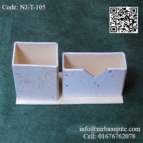 Jute Business card Holder NJ-T-105